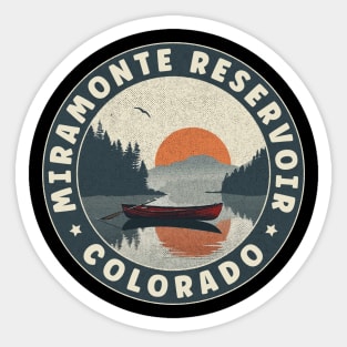 Miramonte Reservoir Colorado Sunset Sticker